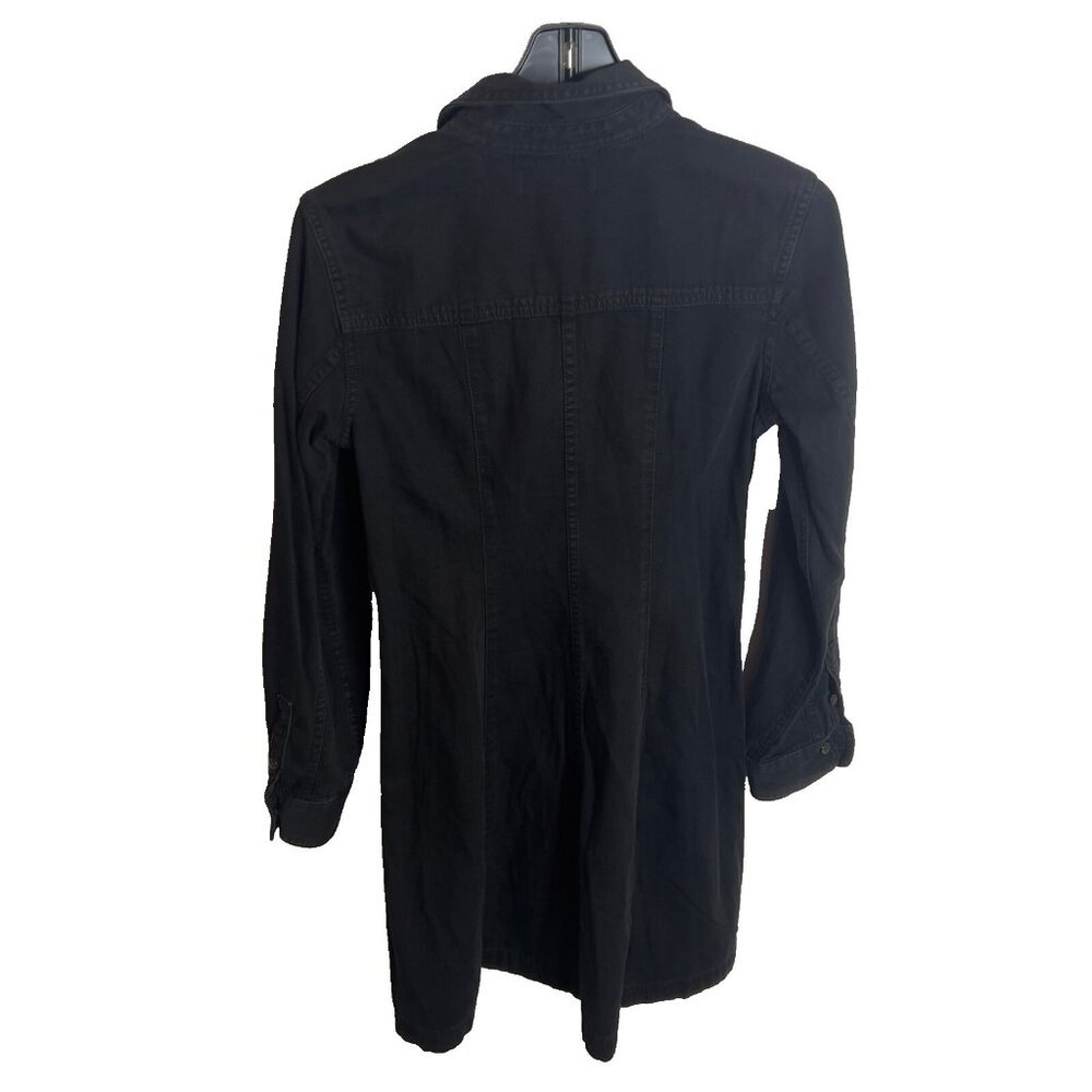 Madewell $128 Denim Seamed Mini Dress in Washed Black Size 00 NT920 - Picture 7 of 7